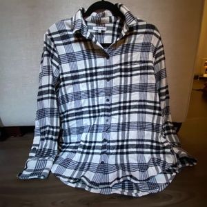Madewell Flannel (Black/White) | S